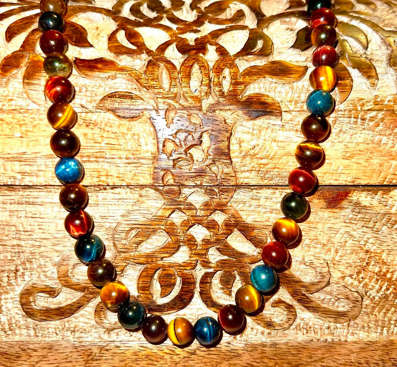 Multi colored Tiger's Eye Necklace ✨ – Ooh La Lueur